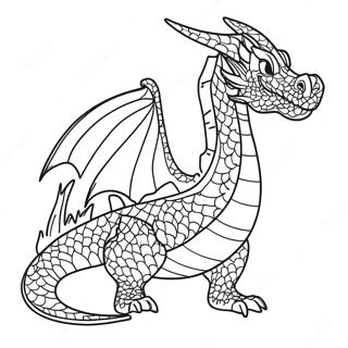 Cool Fire Dragon Coloring Pages