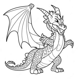 Cool Fire Dragon Coloring Page 21963-17810