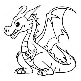 Cool Fire Dragon Coloring Page 21963-17811