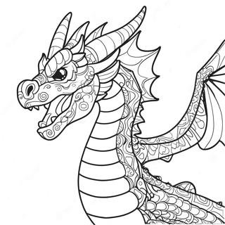 Cool Fire Dragon Coloring Page 21963-17812