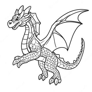 Cool Fire Dragon Coloring Pages