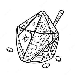 Colorful Dreidel Spinning Coloring Page 21974-17816