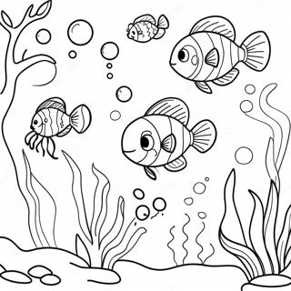 Underwater Ocean Scene Coloring Page 21993-17834