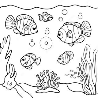 Underwater Ocean Scene Coloring Page 21993-17835