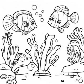 Underwater Ocean For Adults Coloring Pages