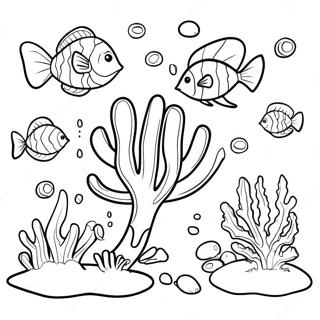 Colorful Coral Reef Underwater Coloring Page 21994-17831