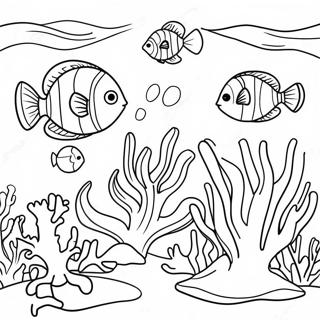 Colorful Coral Reef Underwater Coloring Page 21994-17832