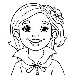 Girl Vampire Coloring Pages