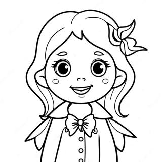 Cute Girl Vampire Coloring Page 22003-17838