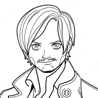 Sanji Coloring Pages