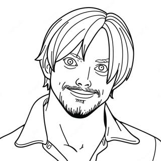 Sanji Coloring Page 22023-17856