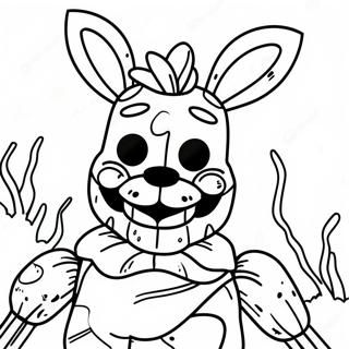 Springtrap In Creepy Shadows Coloring Page 22034-17865