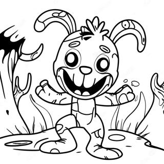 Springtrap In Creepy Shadows Coloring Page 22034-17867