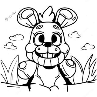 Springtrap In Creepy Shadows Coloring Page 22034-17868