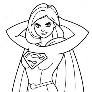 Supergirl Coloring Pages