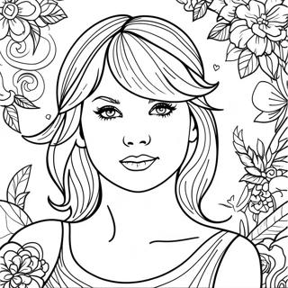 Taylor Swift Album Coloring Pages