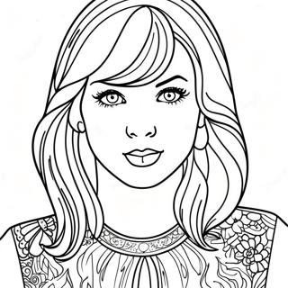 Taylor Swift Album Cover Coloring Page 22053-17878