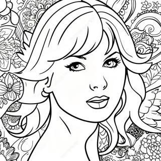 Taylor Swift Album Cover Coloring Page 22053-17879