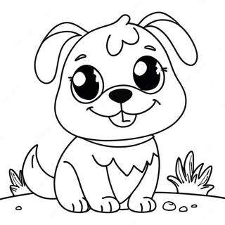 Funny Dog Coloring Pages