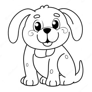 Funny Dog Coloring Page 22113-17924