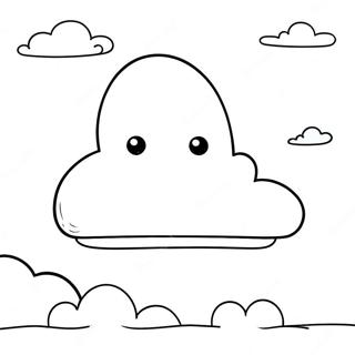 Cloud Coloring Pages