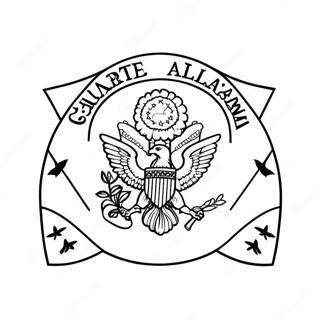 Alabama State Flag Coloring Page 22123-17943