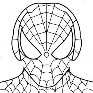 Spiderman Mask Coloring Page 22134-17958