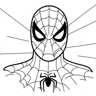 Spiderman Mask Coloring Page 22134-17959