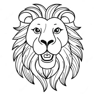 Majestic Lion Roaring Coloring Page 22144-17951