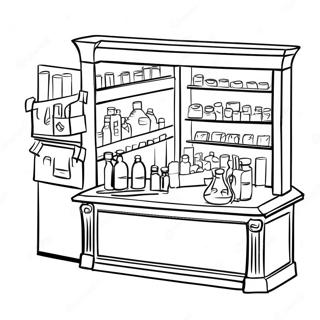 Pharmacy Coloring Pages