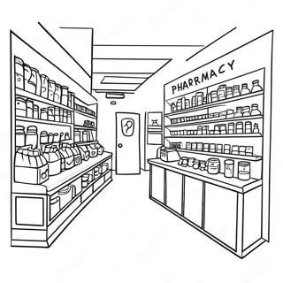 Pharmacy Coloring Page 22153-17955