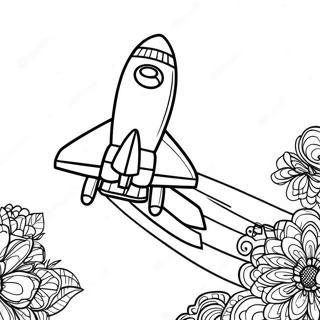 Space Shuttle Launching Into Orbit Coloring Page 22183-17978