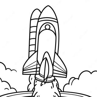 Space Shuttle Launching Into Orbit Coloring Page 22183-17980