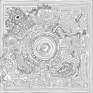 Intricate Maze Coloring Page 22194-17995