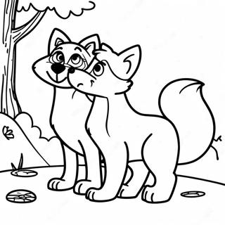 Fox And The Hound Coloring Pages