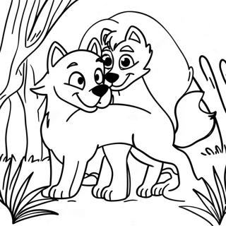 Fox And The Hound Coloring Page 22213-18008