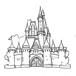 Disney Castle Coloring Pages