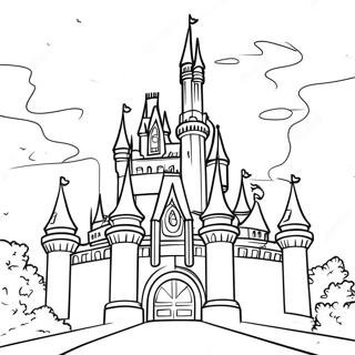 Disney Castle Coloring Page 2221-1886