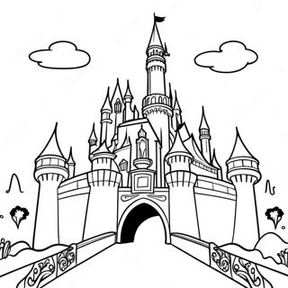 Disney Castle Coloring Page 2221-1887