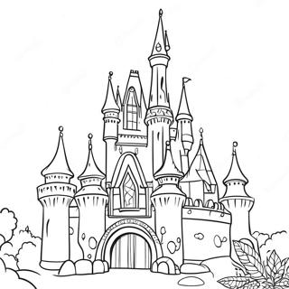 Disney Castle Coloring Page 2221-1888