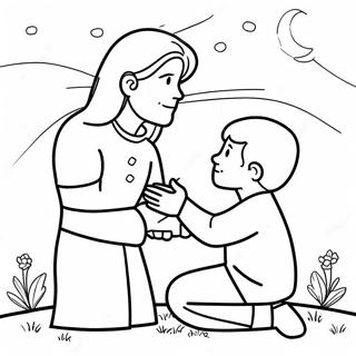 Heartwarming Forgiveness Scene Coloring Page 22224-18024