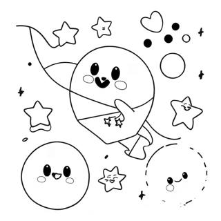 Sparkling Stars And Moons Coloring Page 22234-18027