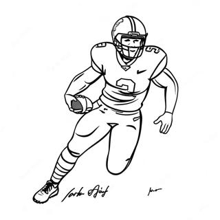 Christian Mccaffrey Coloring Pages