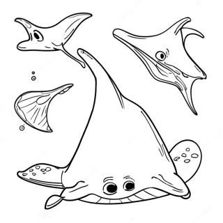 Stingray Coloring Pages