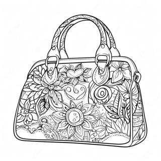 Purse Coloring Pages