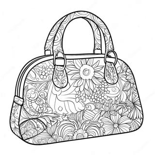 Sparkling Handbag Coloring Page 22274-18054