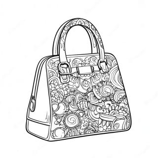 Sparkling Handbag Coloring Page 22274-18055