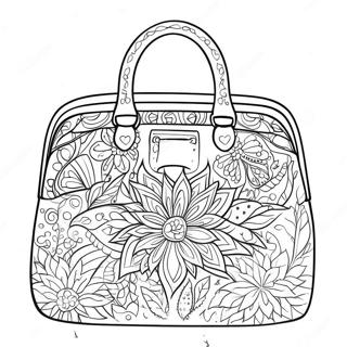 Sparkling Handbag Coloring Page 22274-18056