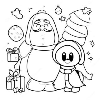 Christmas Among Us Character Coloring Page 22293-18071