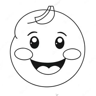 Happy Emoji Coloring Page 222-181